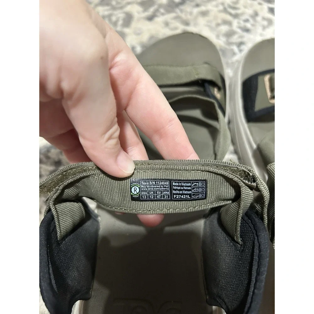 Teva Zymic Men's Sandals Size 13 Dark Olive Teal 1124049 Sport Trail Hiking